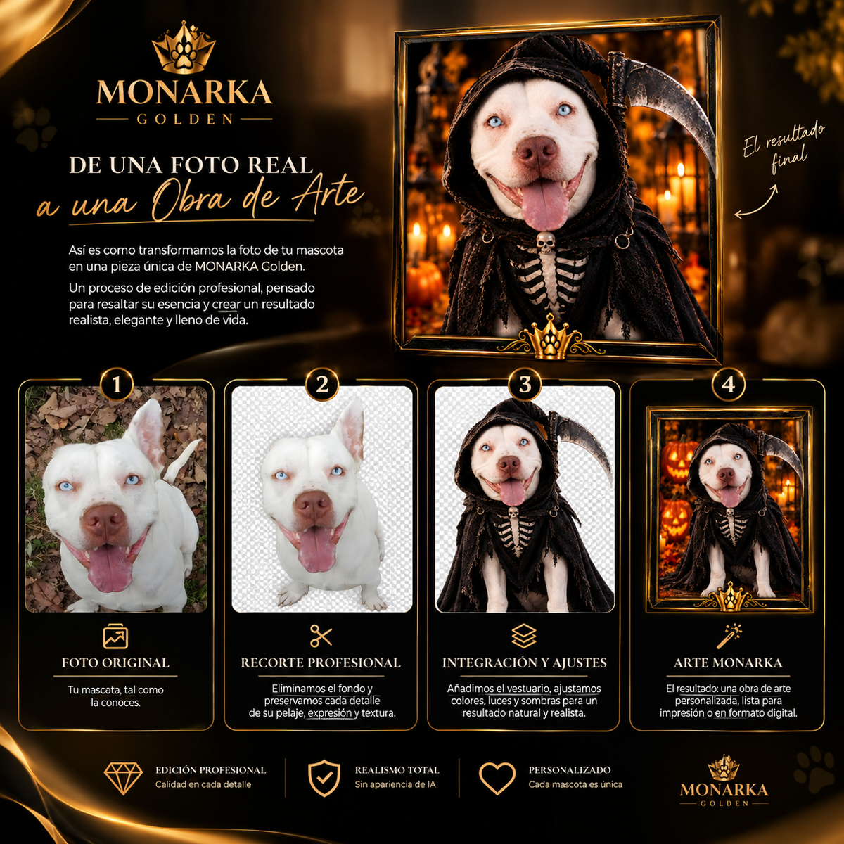 👑Retrato Fine Art Monarka Personalizado